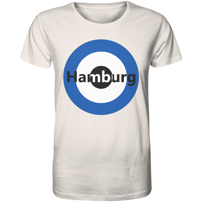 Hamburg Fan-T-Shirt Kokarde groß "Hamburg" - Organic Shirt