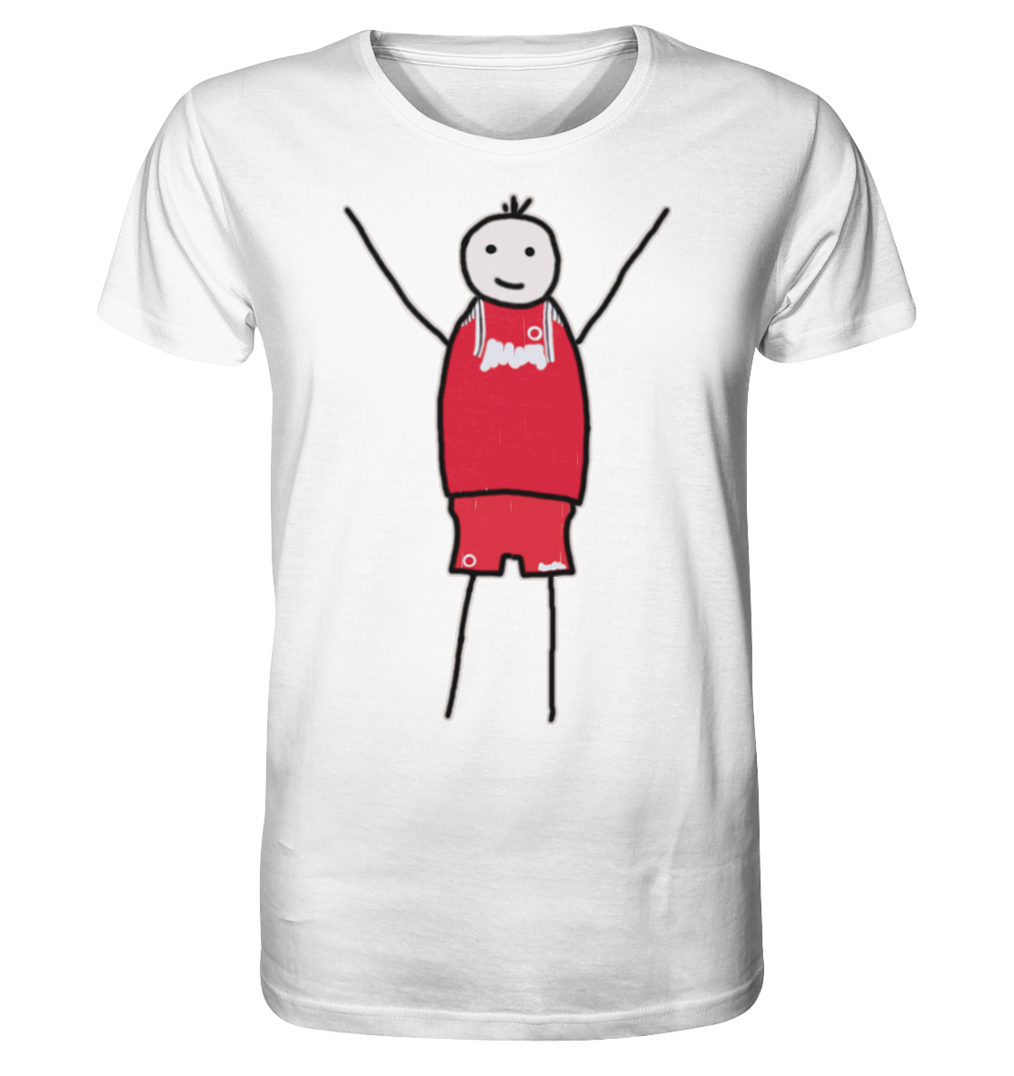 Kaiserslautern Fan-T-Shirt Strichmännchen - Organic Shirt Kaiserslautern Fan-T-Shirt Strichmännchen - Organic Shirt