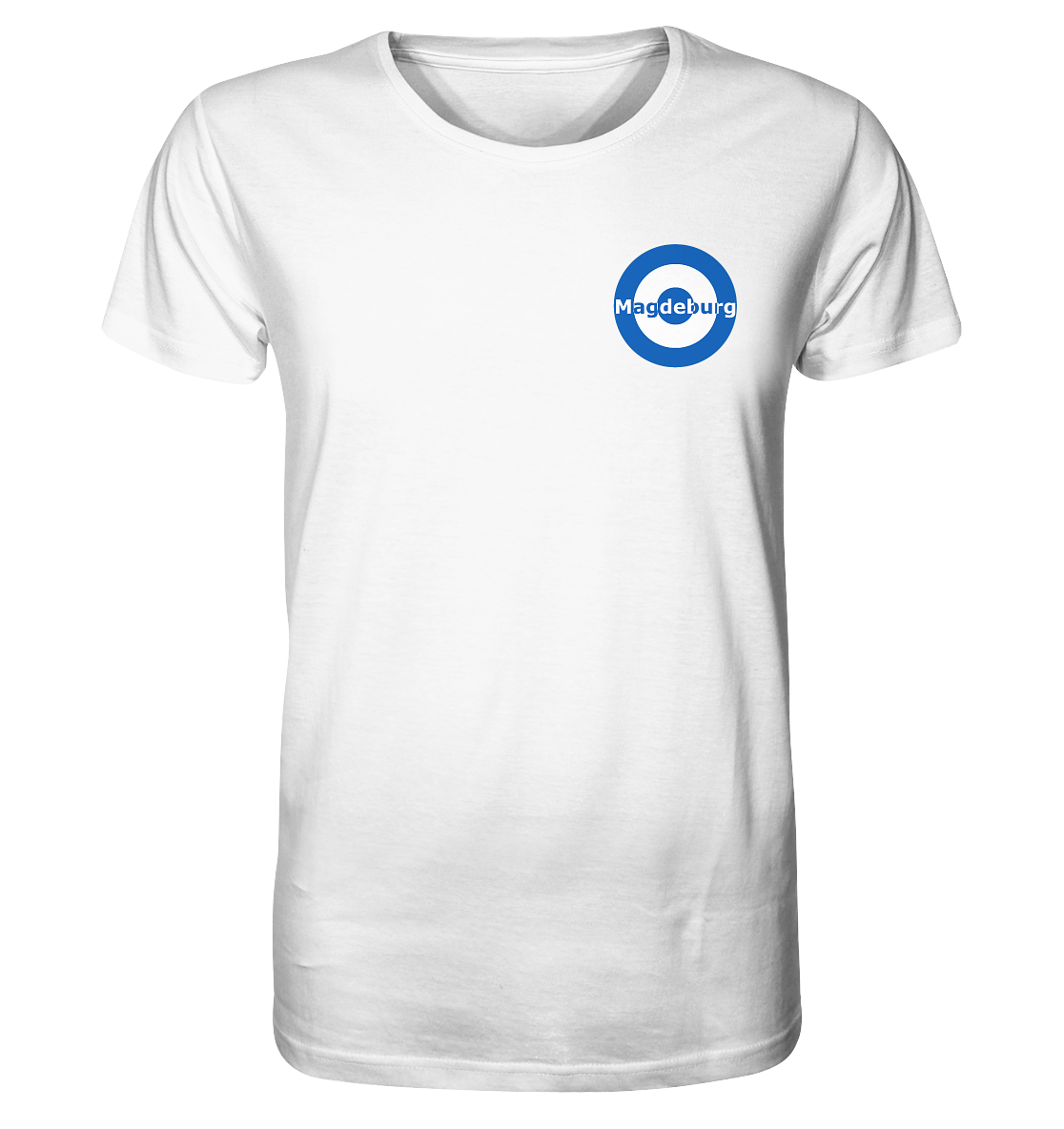 Magdeburg Fan-T-Shirt Kokarde klein "Magdeburg" - Organic Shirt Magdeburg Fan-T-Shirt Kokarde klein "Magdeburg" - Organic Shirt