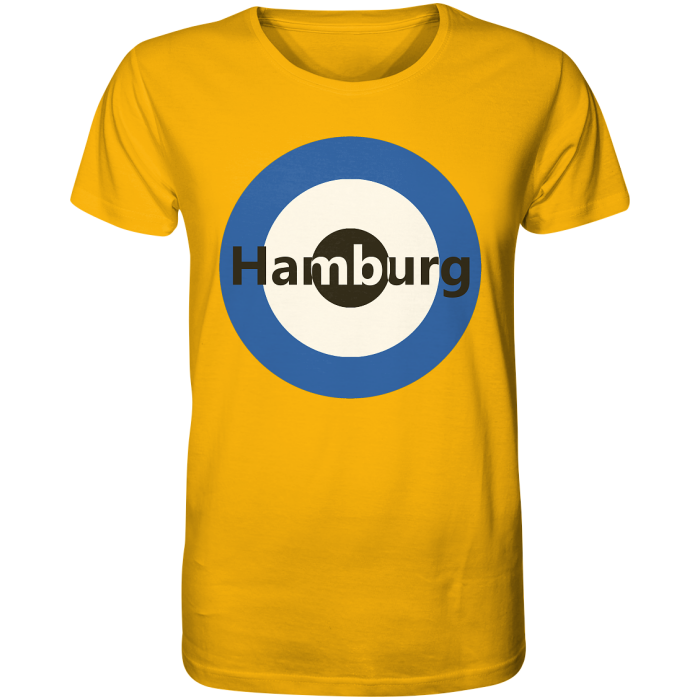 Hamburg Fan-T-Shirt Kokarde groß "Hamburg" - Organic Shirt
