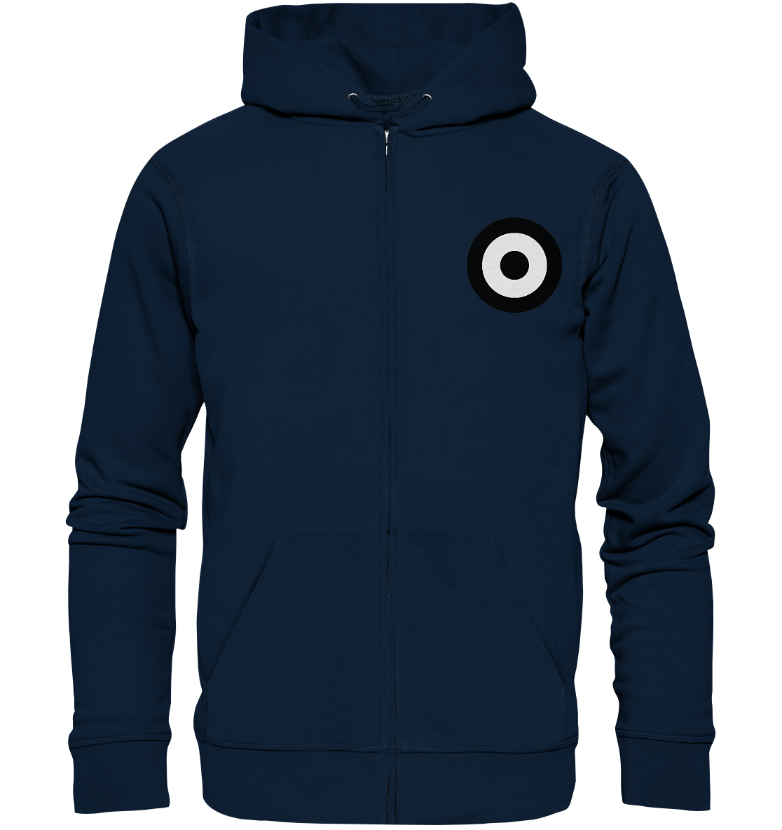 Ulm Fan Zipper Kokarde klein - Organic Zipper Ulm Fan Zipper Kokarde klein - Organic Zipper