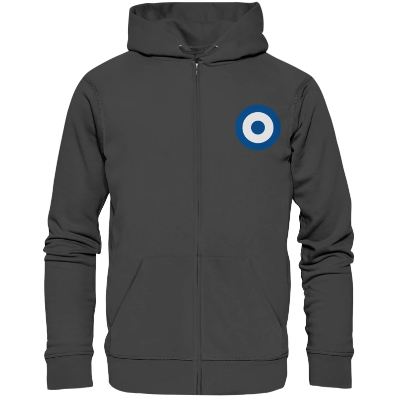 Karlsruhe Fan Zipper Kokarde klein - Organic Zipper