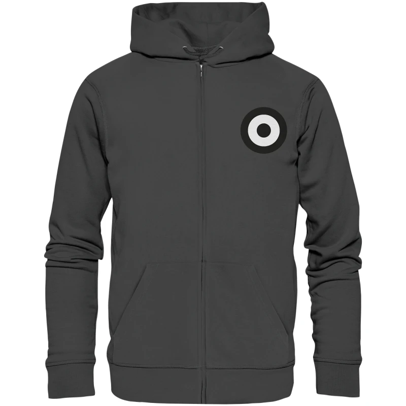 Elversberg Fan Zipper Kokarde klein - Organic Zipper Elversberg Fan Zipper Kokarde klein - Organic Zipper