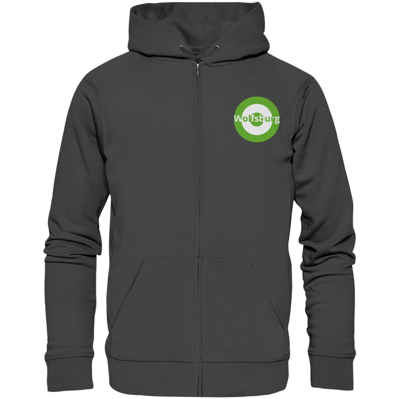 Wolfsburg Fan Zipper Kokarde klein "Wolfsburg" - Organic Zipper