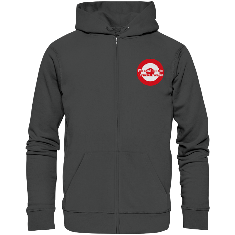 Mainz Fan-Zipper Kokarde klein "Wir sind nur ein ..." - Organic Zipper