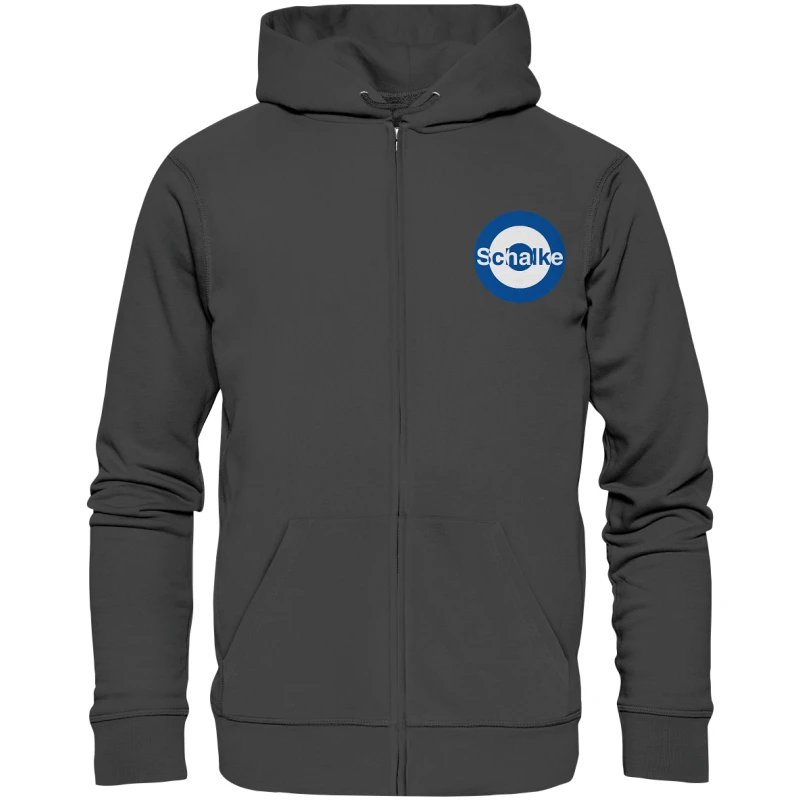 Schalke Fan Zipper Kokarde klein "Schalke" - Organic Zipper