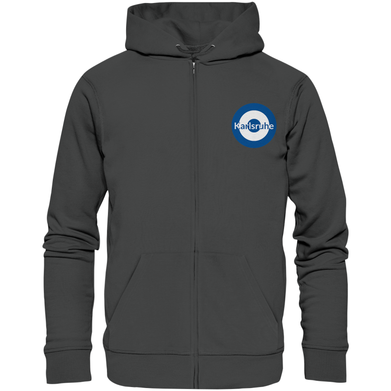 Karlsruhe Fan-Zipper Kokarde klein "Karlsruhe" - Organic Zipper