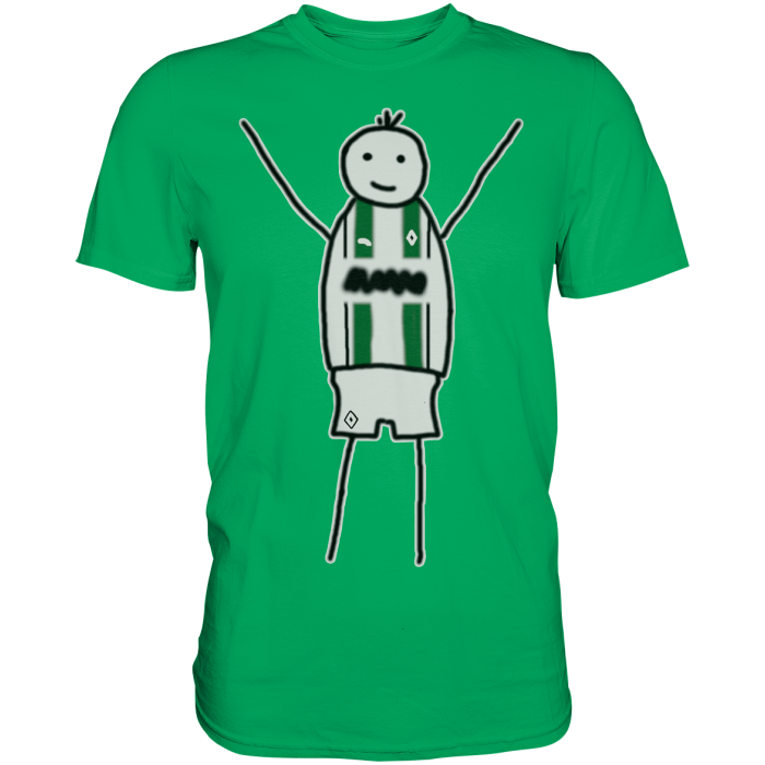 Mönchengladbach Fan-T-Shirt Strichmännchen - Premium Shirt