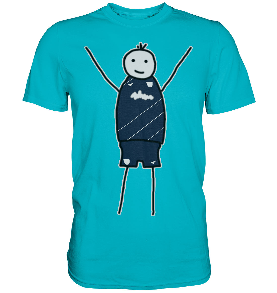 Bochum Fan T-Shirt Strichmännchen - Premium Shirt Bochum Fan T-Shirt Strichmännchen - Premium Shirt