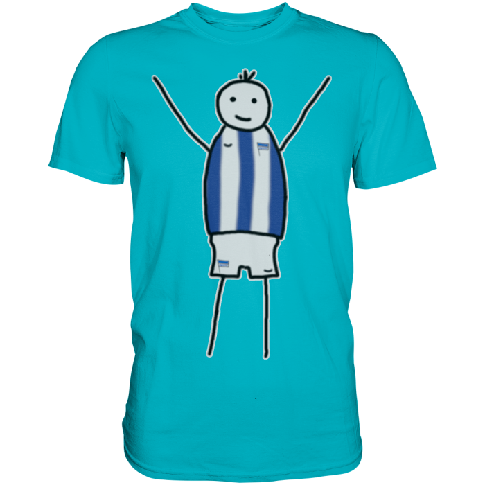 Berlin Fan-T-Shirt Strichmännchen - Premium Shirt