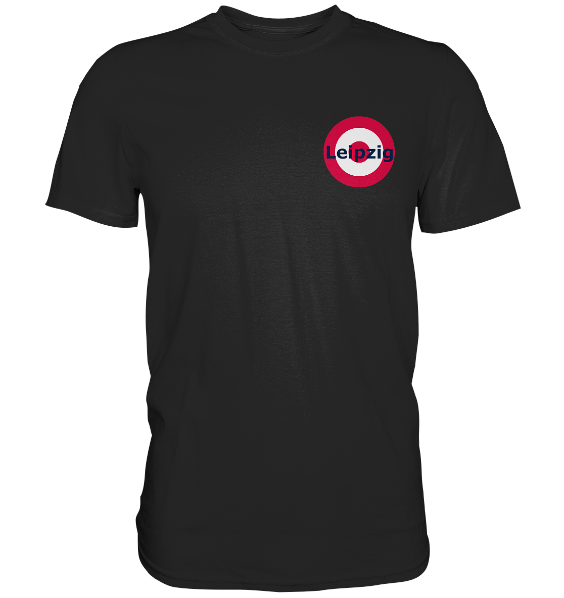 Leipzig Fan-T-Shirt Kokarde klein "Leipzig! - Premium Shirt Leipzig Fan-T-Shirt Kokarde klein "Leipzig! - Premium Shirt