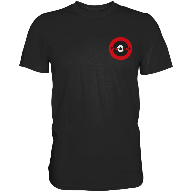 Frankfurt Fan-T-Shirt Kokarde klein "Frankfurt" - Premium Shirt