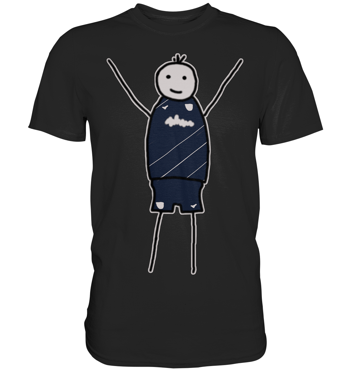 Bochum Fan T-Shirt Strichmännchen - Premium Shirt Bochum Fan T-Shirt Strichmännchen - Premium Shirt