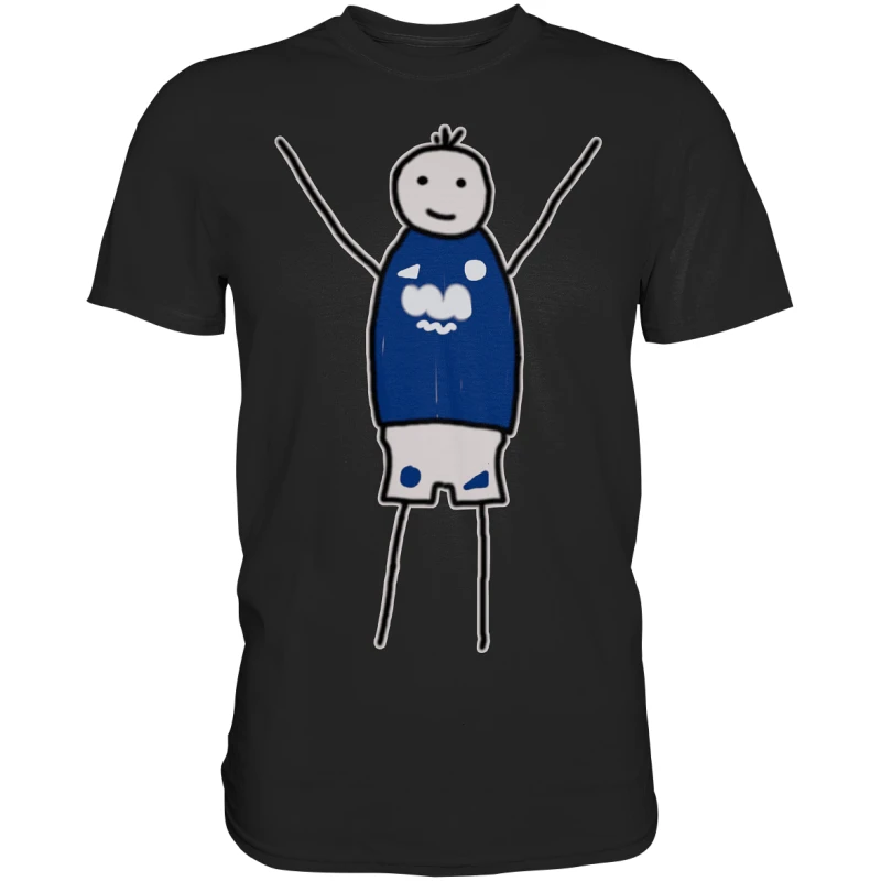 Schalke Fan T-Shirt Strichmännchen - Premium Shirt Schalke Fan T-Shirt Strichmännchen - Premium Shirt