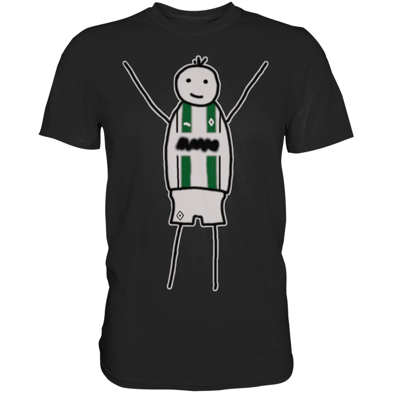 Mönchengladbach Fan-T-Shirt Strichmännchen - Premium Shirt