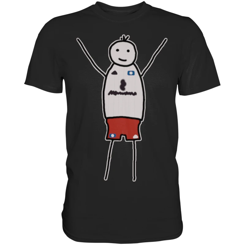 Hamburg Fan-T-Shirt Strichmänchen - Premium Shirt
