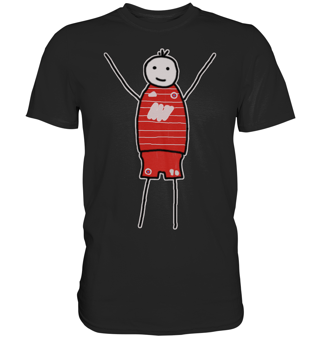München Fan T-Shirt Strichmännchen - Premium Shirt München Fan T-Shirt Strichmännchen - Premium Shirt