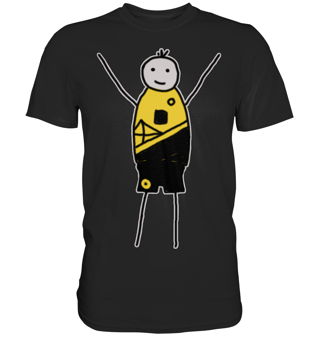Dortmund Fan-T-Shirt Strichmännchen - Premium Shirt Dortmund Fan-T-Shirt Strichmännchen - Premium Shirt