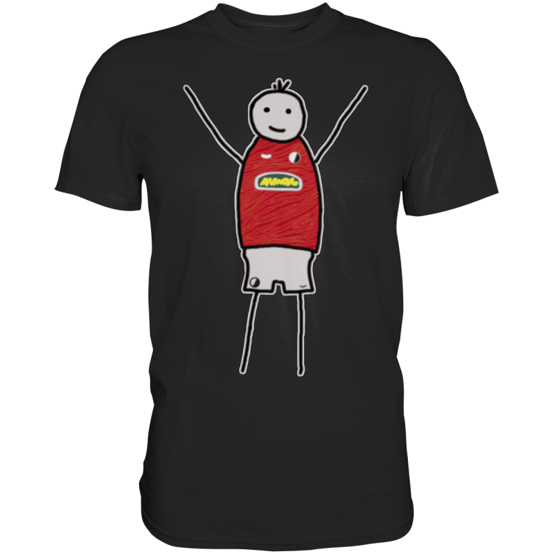 Freiburg Fan-T-Shirt Strichmännchen - Premium Shirt