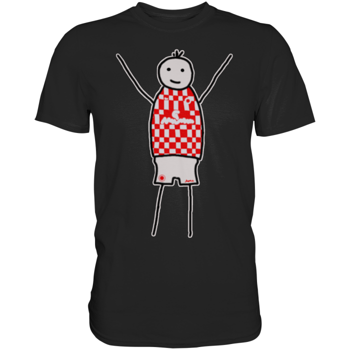 Mainz Fan-T-Shirt Strichmännchen - Premium Shirt