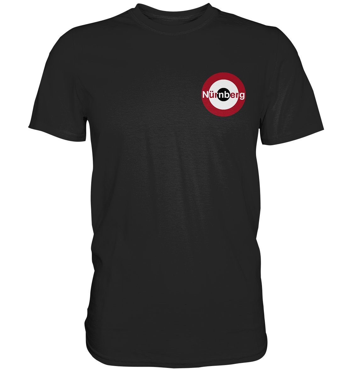 Nürnberg Fan-T-Shirt Kokarde klein "Nürnberg" - Premium Shirt Nürnberg Fan-T-Shirt Kokarde klein "Nürnberg" - Premium Shirt