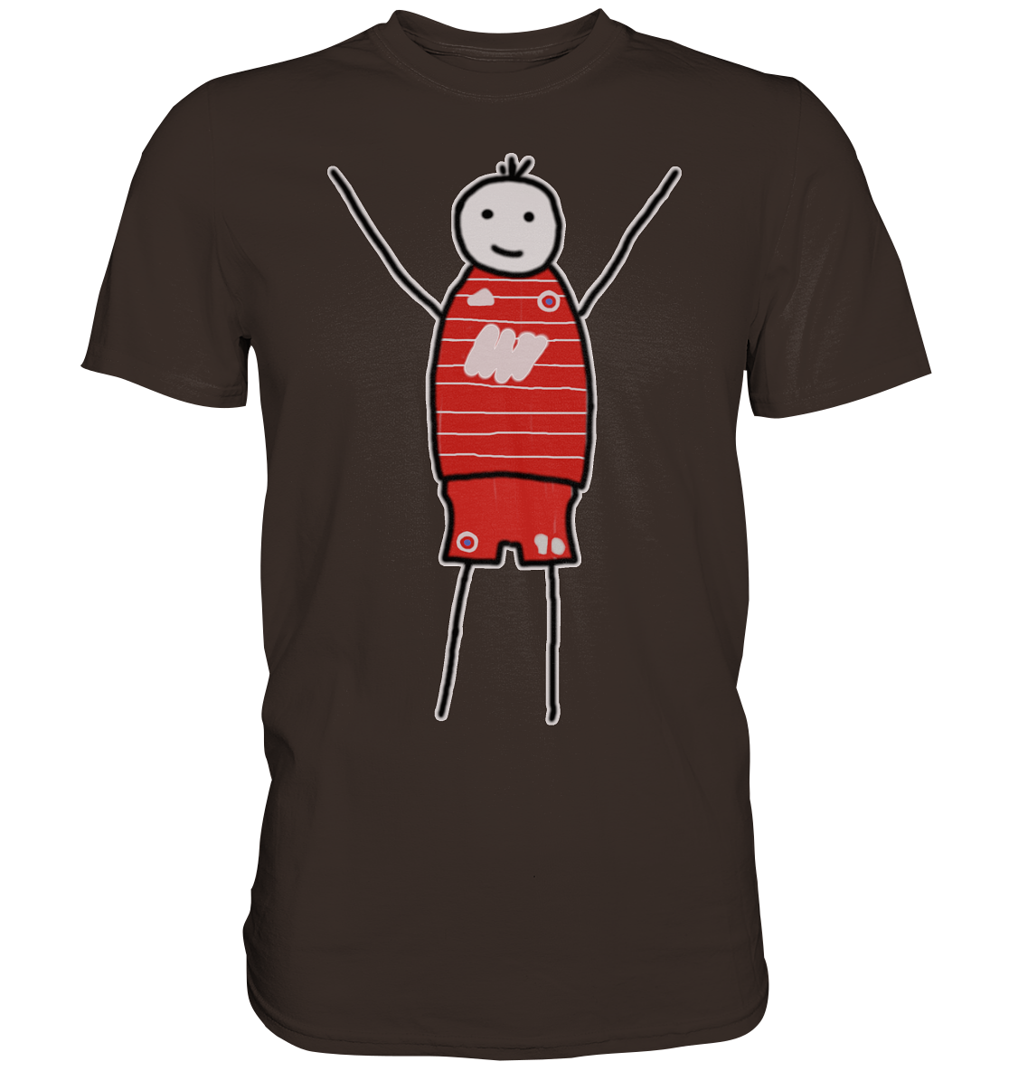 München Fan T-Shirt Strichmännchen - Premium Shirt München Fan T-Shirt Strichmännchen - Premium Shirt