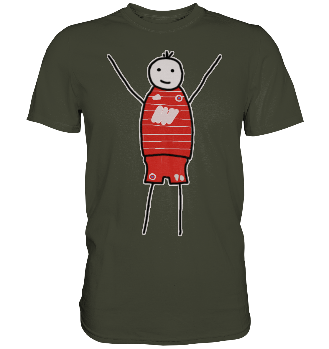 München Fan T-Shirt Strichmännchen - Premium Shirt München Fan T-Shirt Strichmännchen - Premium Shirt