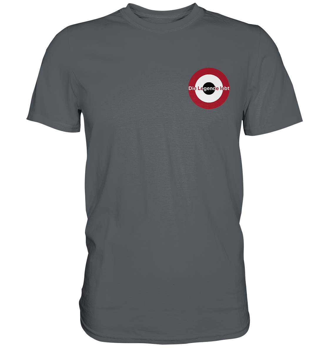 Nürnberg Fan-T-Shirt Kokarde klein "Die Legende ..." - Premium Shirt Nürnberg Fan-T-Shirt Kokarde klein "Die Legende ..." - Premium Shirt