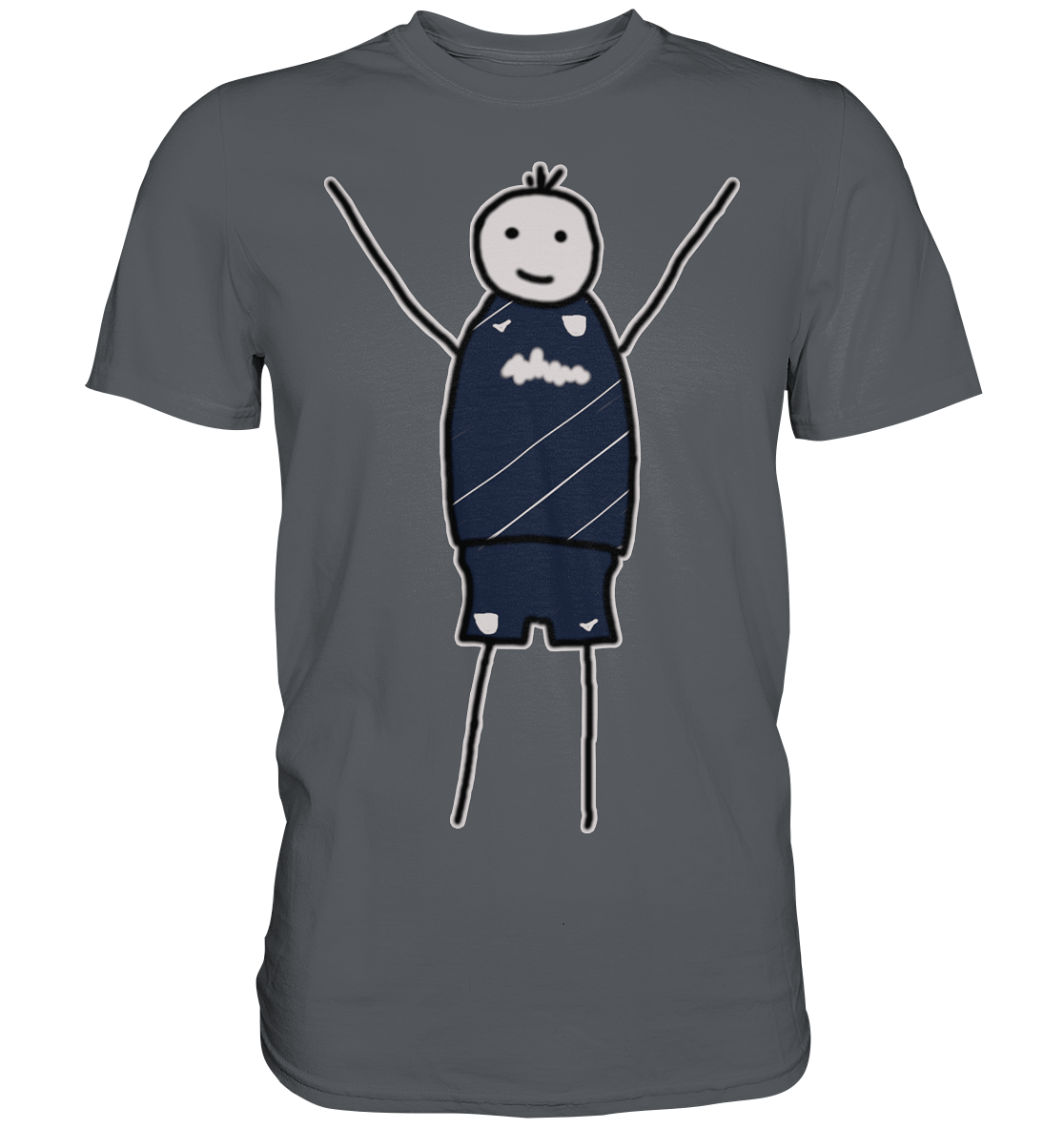 Bochum Fan T-Shirt Strichmännchen - Premium Shirt Bochum Fan T-Shirt Strichmännchen - Premium Shirt