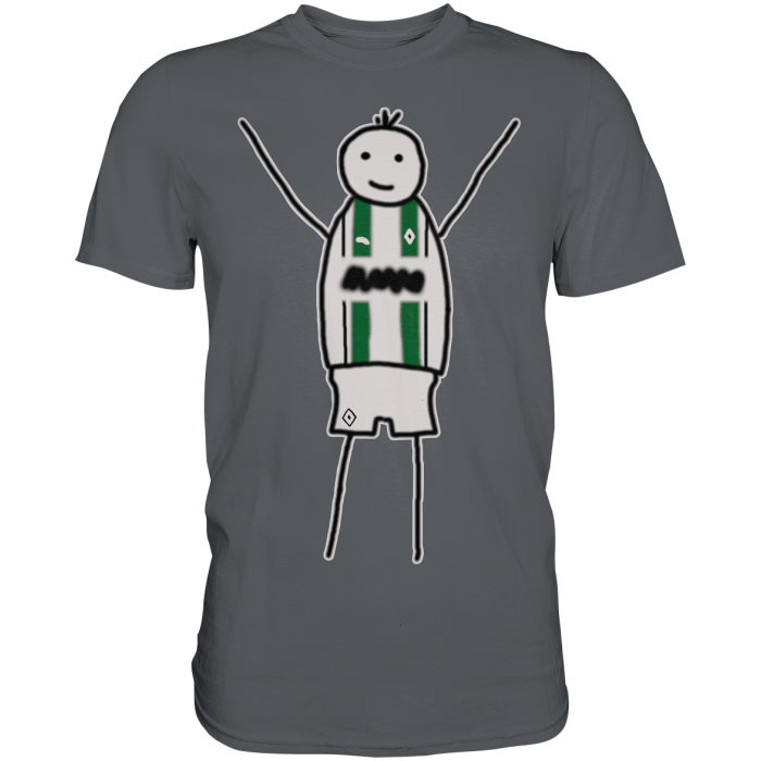 Mönchengladbach Fan-T-Shirt Strichmännchen - Premium Shirt