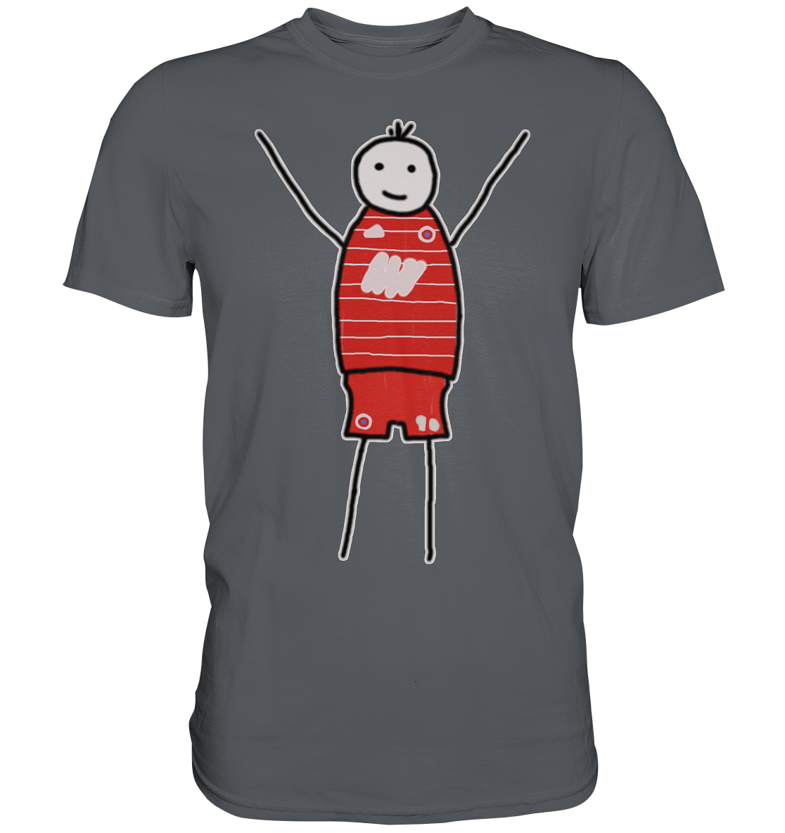 München Fan T-Shirt Strichmännchen - Premium Shirt München Fan T-Shirt Strichmännchen - Premium Shirt