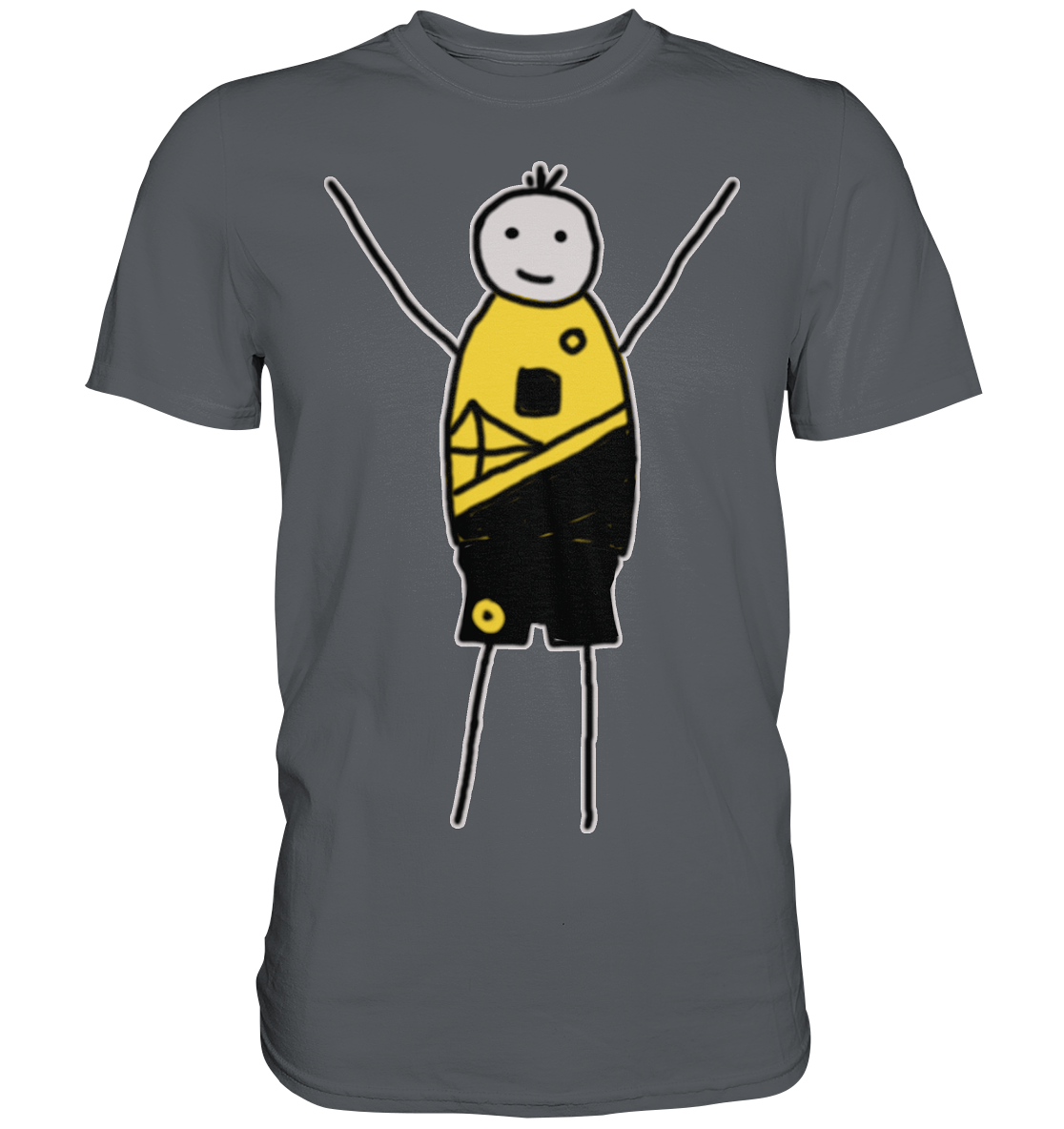 Dortmund Fan-T-Shirt Strichmännchen - Premium Shirt Dortmund Fan-T-Shirt Strichmännchen - Premium Shirt