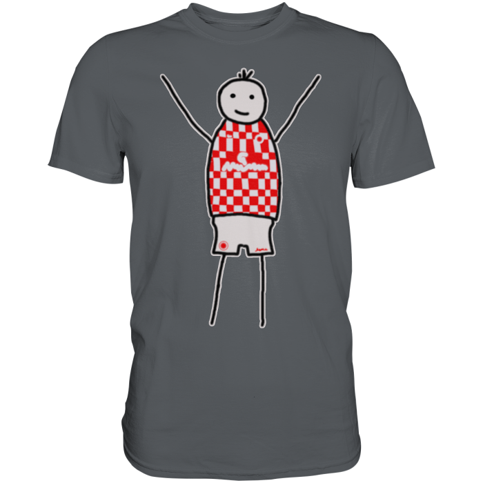 Mainz Fan-T-Shirt Strichmännchen - Premium Shirt