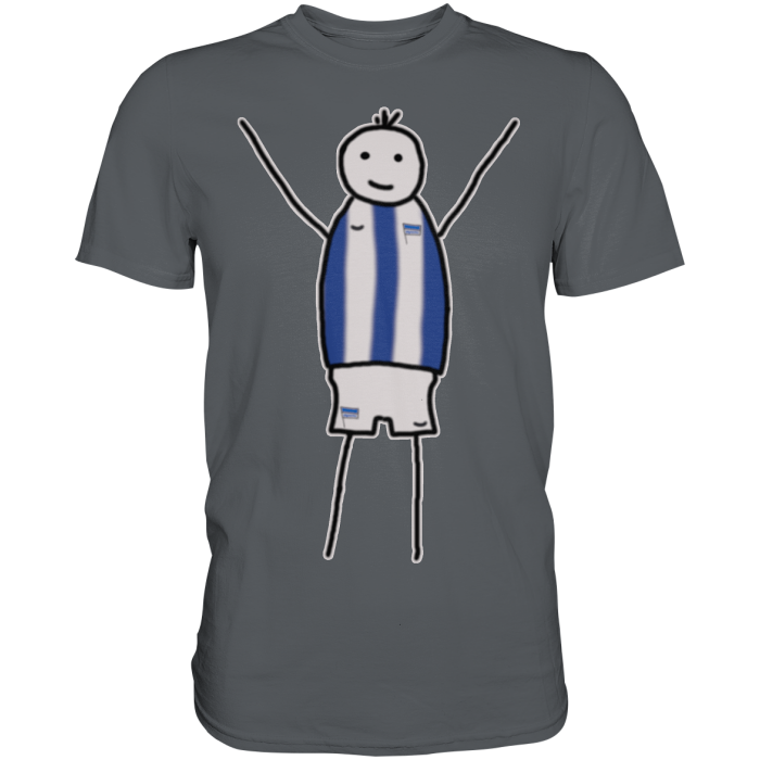 Berlin Fan-T-Shirt Strichmännchen - Premium Shirt