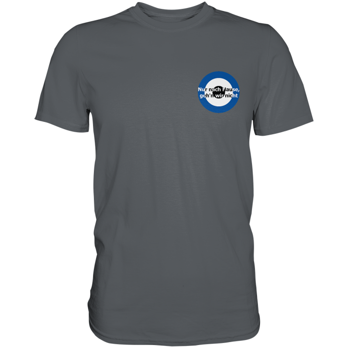 Berlin Fan T-Shirt Kokarde klein "Nur nach Hause..." - Premium Shirt
