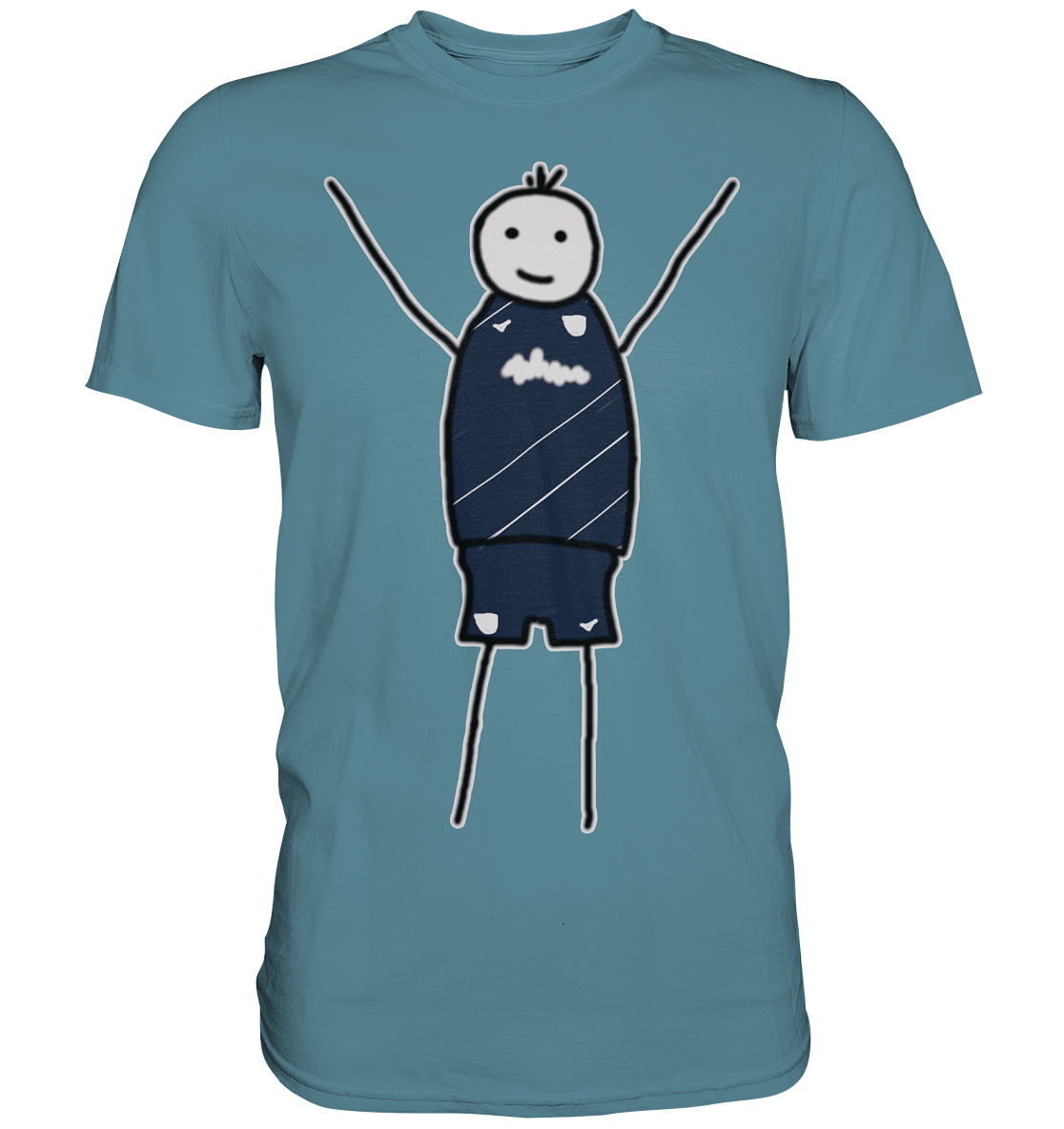 Bochum Fan T-Shirt Strichmännchen - Premium Shirt Bochum Fan T-Shirt Strichmännchen - Premium Shirt