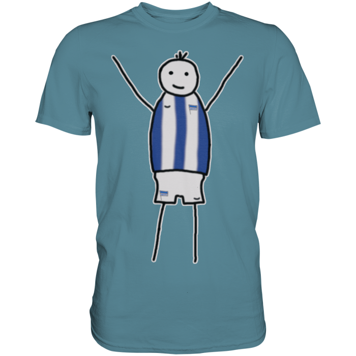 Berlin Fan-T-Shirt Strichmännchen - Premium Shirt