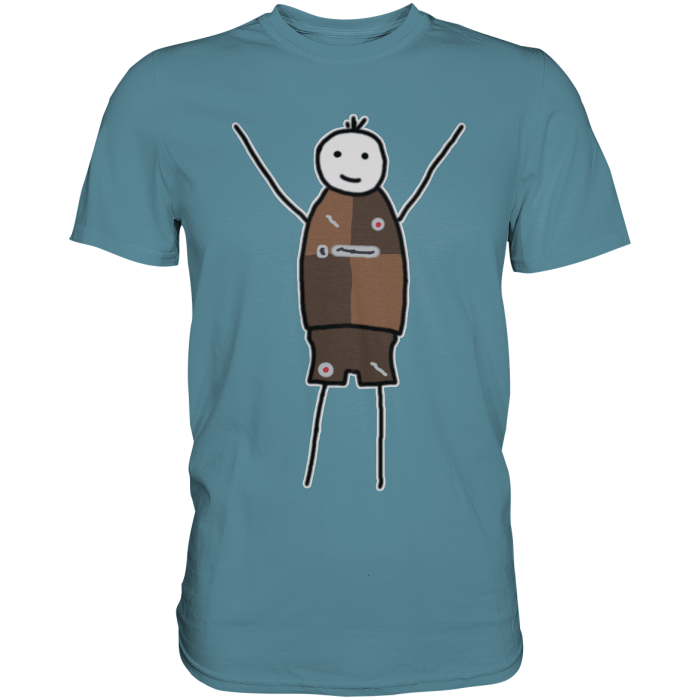 St. Pauli Fan-T-Shirt Strichmännchen - Premium Shirt