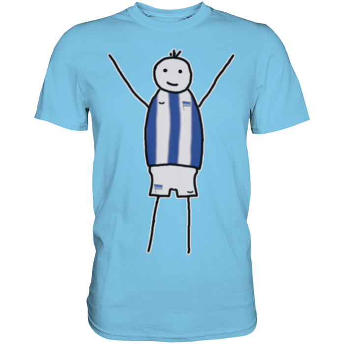 Berlin Fan-T-Shirt Strichmännchen - Premium Shirt