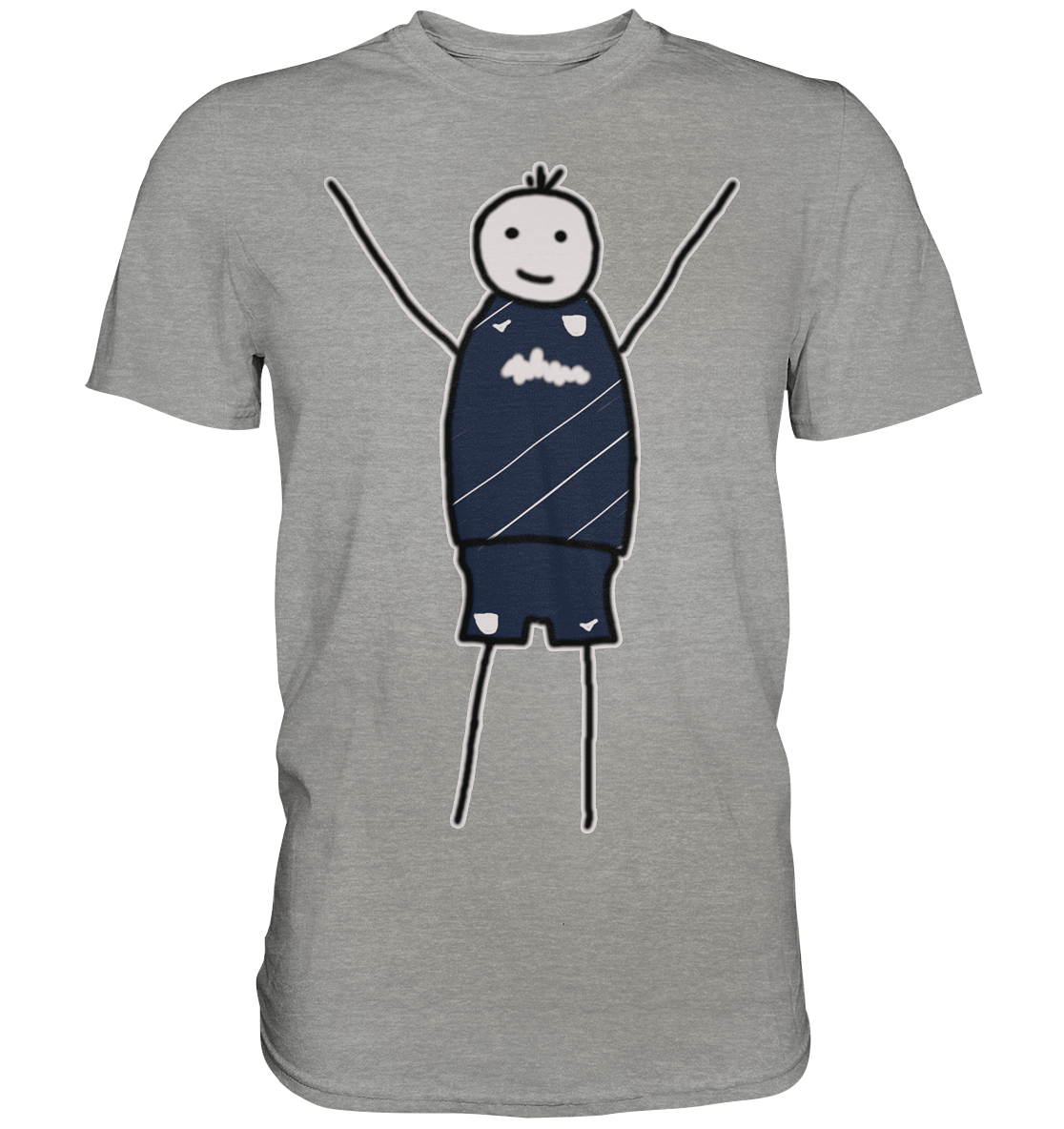 Bochum Fan T-Shirt Strichmännchen - Premium Shirt Bochum Fan T-Shirt Strichmännchen - Premium Shirt