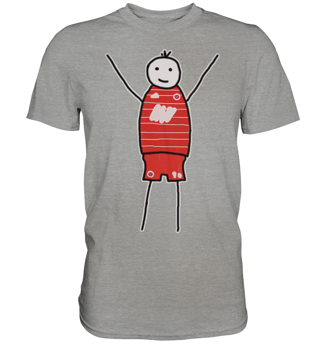 München Fan T-Shirt Strichmännchen - Premium Shirt München Fan T-Shirt Strichmännchen - Premium Shirt