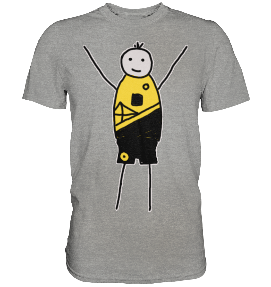 Dortmund Fan-T-Shirt Strichmännchen - Premium Shirt Dortmund Fan-T-Shirt Strichmännchen - Premium Shirt