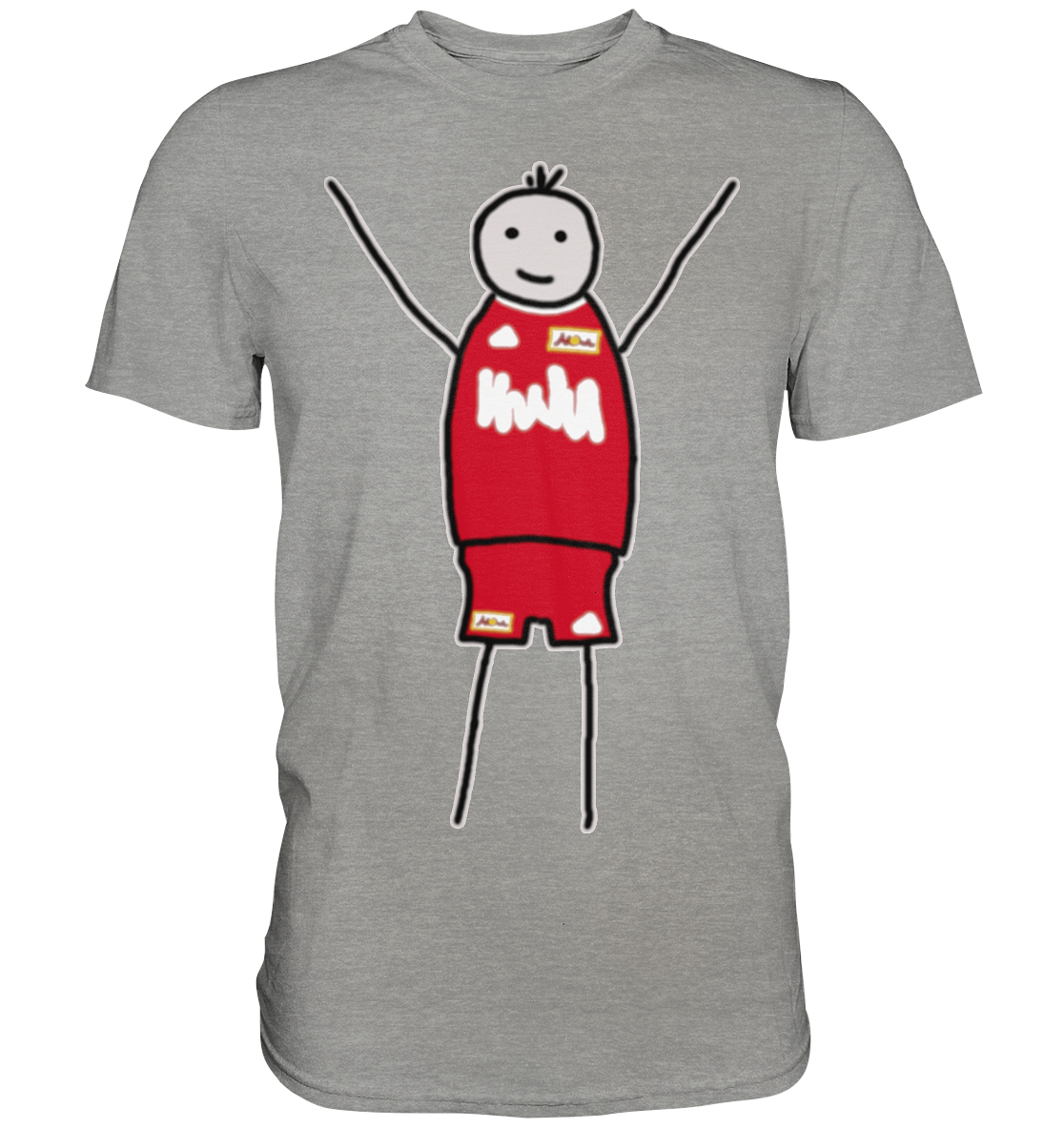 Union Fan-T-Shirt Strichmännchen - Premium Shirt Union Fan-T-Shirt Strichmännchen - Premium Shirt