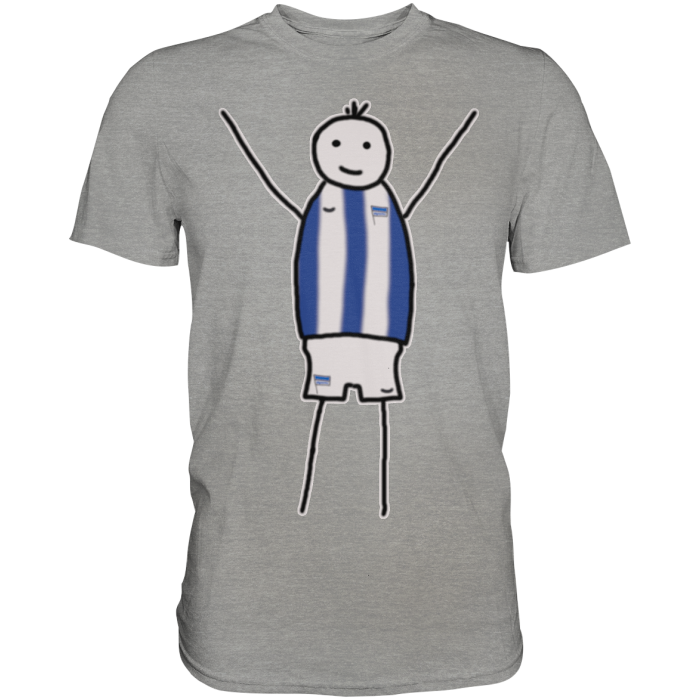 Berlin Fan-T-Shirt Strichmännchen - Premium Shirt
