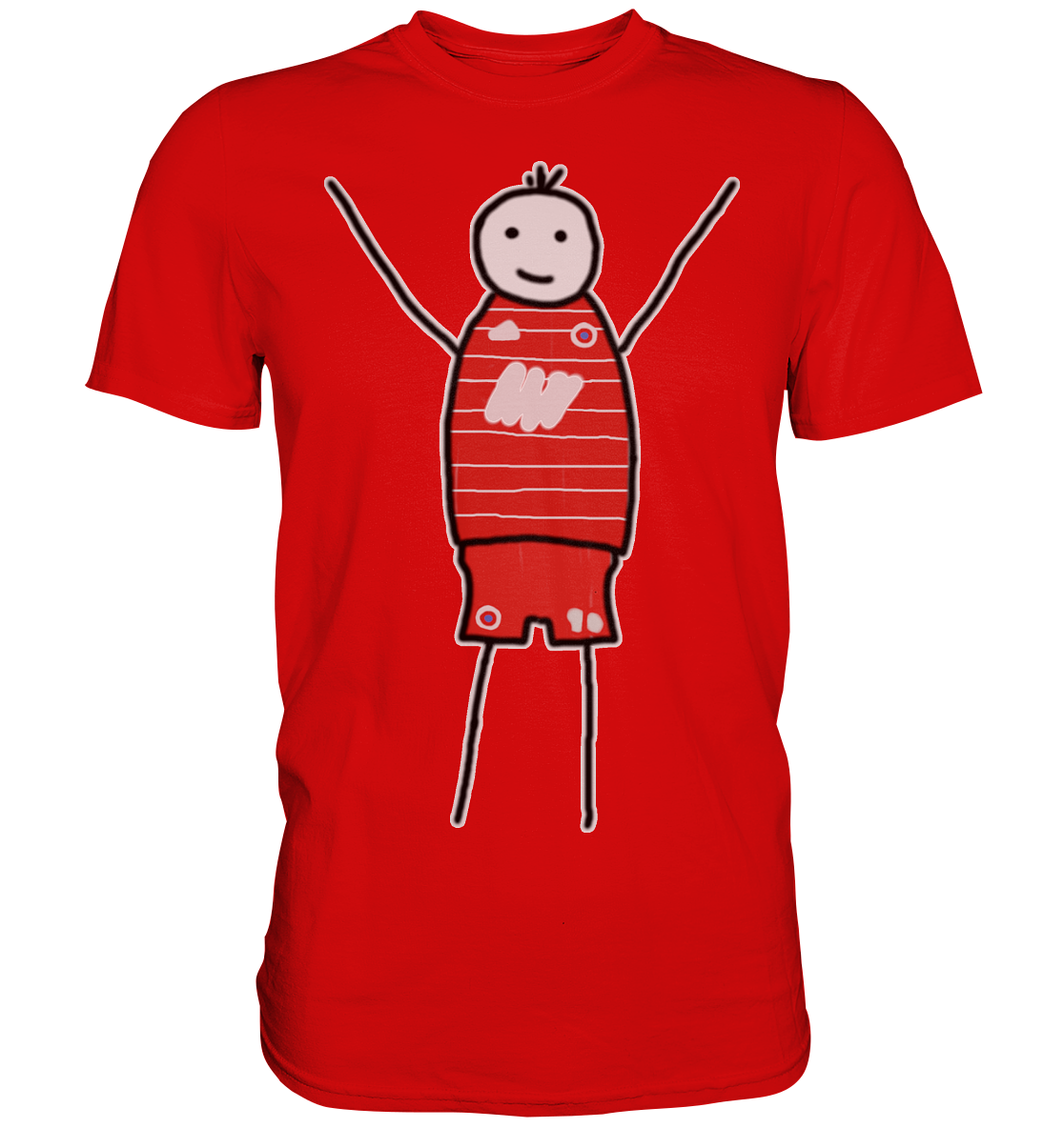 München Fan T-Shirt Strichmännchen - Premium Shirt München Fan T-Shirt Strichmännchen - Premium Shirt