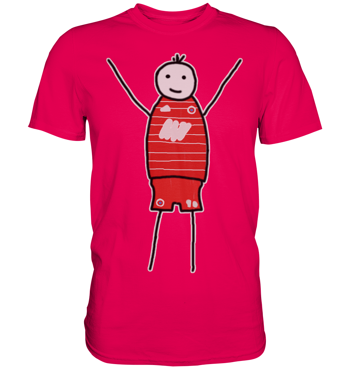 München Fan T-Shirt Strichmännchen - Premium Shirt München Fan T-Shirt Strichmännchen - Premium Shirt