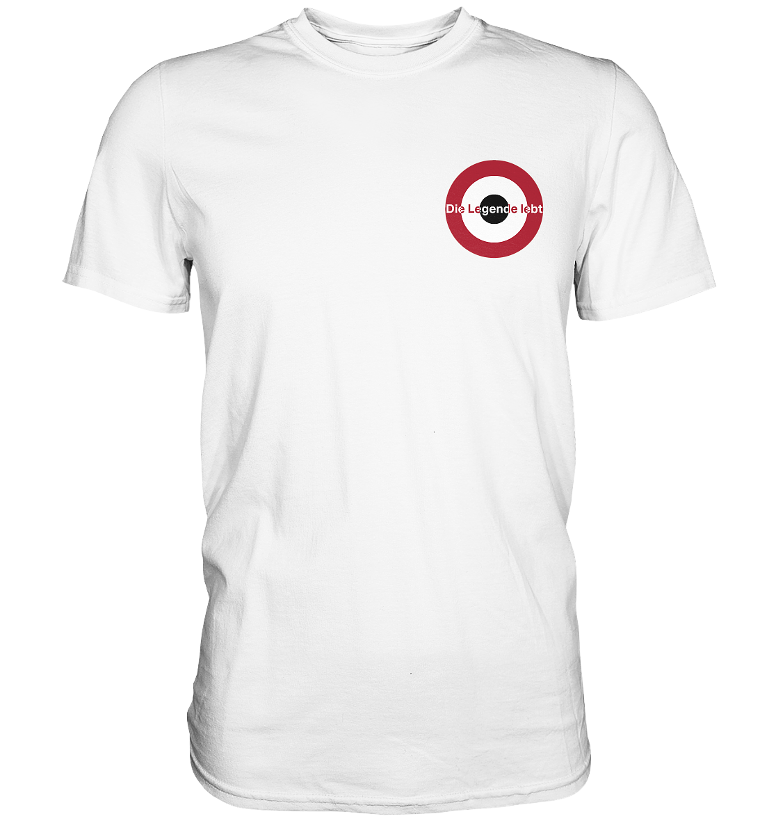 Nürnberg Fan-T-Shirt Kokarde klein "Die Legende ..." - Premium Shirt Nürnberg Fan-T-Shirt Kokarde klein "Die Legende ..." - Premium Shirt