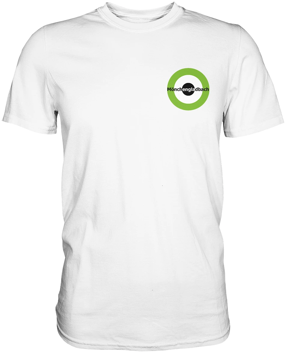 Mönchengladbach Fan-T-Shirt Kokarde klein "Mönchengladbach" - Premium Shirt Mönchengladbach Fan-T-Shirt Kokarde klein "Mönchengladbach" - Premium Shirt