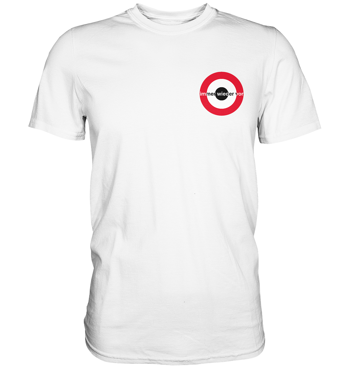 Freiburg Fan-T-Shirt Kokarde klein "immer wieder vor" - Premium Shirt Freiburg Fan-T-Shirt Kokarde klein "immer wieder vor" - Premium Shirt