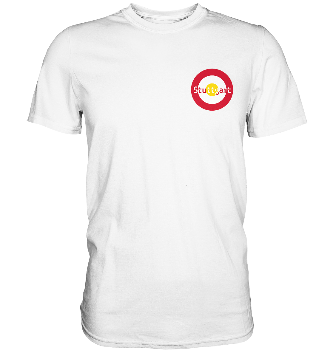 Stuttgart Fan-T-Shirt Kokarde klein "Stuttgart" - Premium Shirt Stuttgart Fan-T-Shirt Kokarde klein "Stuttgart" - Premium Shirt